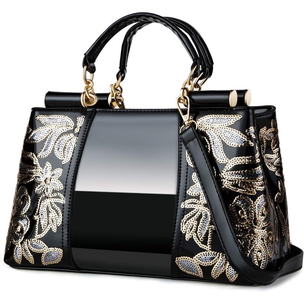 Women's Black PU Leather Designer Suitable Casual High Quality Shoulder Bag